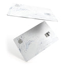 Mixtured Blue and Gray 19 Textured Marble - Premium Protective Decal Skin-Kit for the Apple Credit Card