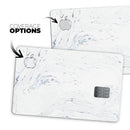 Mixtured Blue and Gray 19 Textured Marble - Premium Protective Decal Skin-Kit for the Apple Credit Card