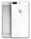 Mixtured Blue and Gray 19 Textured Marble - Skin-kit for the iPhone 8 or 8 Plus