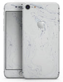 Mixtured Blue and Gray 19 Textured Marble - Skin-kit for the iPhone 8 or 8 Plus