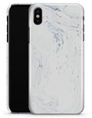 Mixtured Blue and Gray 19 Textured Marble - iPhone X Clipit Case