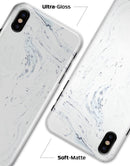 Mixtured Blue and Gray 19 Textured Marble - iPhone X Clipit Case