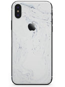 Mixtured Blue and Gray 19 Textured Marble - iPhone X Skin-Kit