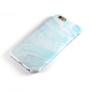 Mixtured Blue v9 Textured Marble iPhone 6/6s or 6/6s Plus 2-Piece Hybrid INK-Fuzed Case