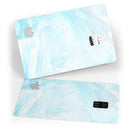 Mixtured Blue v9 Textured Marble - Premium Protective Decal Skin-Kit for the Apple Credit Card