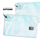 Mixtured Blue v9 Textured Marble - Premium Protective Decal Skin-Kit for the Apple Credit Card
