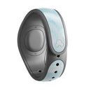 Mixtured Blue v9 Textured Marble - Decal Skin Wrap Kit for the Disney Magic Band