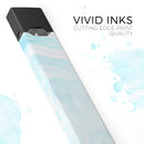 Mixtured Blue v9 Textured Marble - Premium Decal Protective Skin-Wrap Sticker compatible with the Juul Labs vaping device