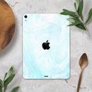 Mixtured Blue v9 Textured Marble - Full Body Skin Decal for the Apple iPad Pro 12.9", 11", 10.5", 9.7", Air or Mini (All Models Available)