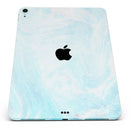 Mixtured Blue v9 Textured Marble - Full Body Skin Decal for the Apple iPad Pro 12.9", 11", 10.5", 9.7", Air or Mini (All Models Available)