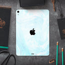 Mixtured Blue v9 Textured Marble - Full Body Skin Decal for the Apple iPad Pro 12.9", 11", 10.5", 9.7", Air or Mini (All Models Available)