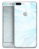 Mixtured Blue v9 Textured Marble - Skin-kit for the iPhone 8 or 8 Plus