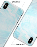 Mixtured Blue v9 Textured Marble - iPhone X Clipit Case
