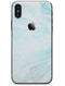 Mixtured Blue v9 Textured Marble - iPhone X Skin-Kit