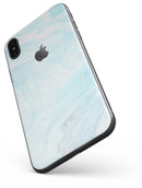 Mixtured Blue v9 Textured Marble - iPhone X Skin-Kit