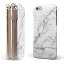 Mixtured Gray 157 Textured Marble iPhone 6/6s or 6/6s Plus 2-Piece Hybrid INK-Fuzed Case
