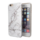 Mixtured Gray 157 Textured Marble iPhone 6/6s or 6/6s Plus 2-Piece Hybrid INK-Fuzed Case