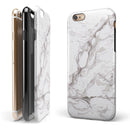 Mixtured Gray 157 Textured Marble iPhone 6/6s or 6/6s Plus 2-Piece Hybrid INK-Fuzed Case