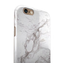 Mixtured Gray 157 Textured Marble iPhone 6/6s or 6/6s Plus 2-Piece Hybrid INK-Fuzed Case
