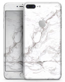 Mixtured Gray 157 Textured Marble - Skin-kit for the iPhone 8 or 8 Plus