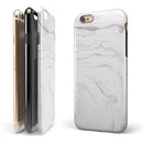 Mixtured Gray 199 Textured Marble iPhone 6/6s or 6/6s Plus 2-Piece Hybrid INK-Fuzed Case
