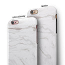 Mixtured Gray 199 Textured Marble iPhone 6/6s or 6/6s Plus 2-Piece Hybrid INK-Fuzed Case