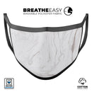 Mixtured Gray 199 Textured Marble - Made in USA Mouth Cover Unisex Anti-Dust Cotton Blend Reusable & Washable Face Mask with Adjustable Sizing for Adult or Child