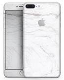 Mixtured Gray 199 Textured Marble - Skin-kit for the iPhone 8 or 8 Plus
