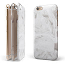 Mixtured Gray 19 Textured Marble iPhone 6/6s or 6/6s Plus 2-Piece Hybrid INK-Fuzed Case
