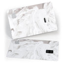 Mixtured Gray 19 Textured Marble - Premium Protective Decal Skin-Kit for the Apple Credit Card