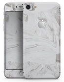Mixtured Gray 19 Textured Marble - Skin-kit for the iPhone 8 or 8 Plus
