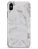 Mixtured Gray 19 Textured Marble - iPhone X Clipit Case