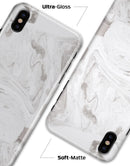 Mixtured Gray 19 Textured Marble - iPhone X Clipit Case