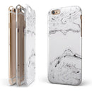 Mixtured Gray 22 Textured Marble iPhone 6/6s or 6/6s Plus 2-Piece Hybrid INK-Fuzed Case