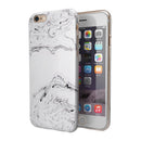 Mixtured Gray 22 Textured Marble iPhone 6/6s or 6/6s Plus 2-Piece Hybrid INK-Fuzed Case