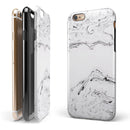 Mixtured Gray 22 Textured Marble iPhone 6/6s or 6/6s Plus 2-Piece Hybrid INK-Fuzed Case