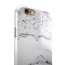 Mixtured Gray 22 Textured Marble iPhone 6/6s or 6/6s Plus 2-Piece Hybrid INK-Fuzed Case