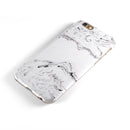 Mixtured Gray 22 Textured Marble iPhone 6/6s or 6/6s Plus 2-Piece Hybrid INK-Fuzed Case