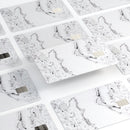 Mixtured Gray 22 Textured Marble - Premium Protective Decal Skin-Kit for the Apple Credit Card