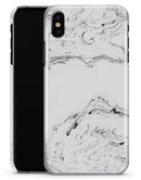 Mixtured Gray 22 Textured Marble - iPhone X Clipit Case