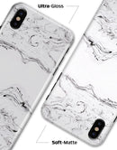 Mixtured Gray 22 Textured Marble - iPhone X Clipit Case