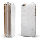 Mixtured Gray 40 Textured Marble iPhone 6/6s or 6/6s Plus 2-Piece Hybrid INK-Fuzed Case