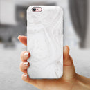 Mixtured Gray 40 Textured Marble iPhone 6/6s or 6/6s Plus 2-Piece Hybrid INK-Fuzed Case
