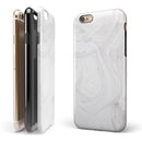 Mixtured Gray 40 Textured Marble iPhone 6/6s or 6/6s Plus 2-Piece Hybrid INK-Fuzed Case