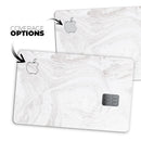 Mixtured Gray 40 Textured Marble - Premium Protective Decal Skin-Kit for the Apple Credit Card