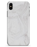 Mixtured Gray 40 Textured Marble - iPhone X Clipit Case