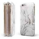 Mixtured Gray 47 Textured Marble iPhone 6/6s or 6/6s Plus 2-Piece Hybrid INK-Fuzed Case