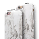 Mixtured Gray 47 Textured Marble iPhone 6/6s or 6/6s Plus 2-Piece Hybrid INK-Fuzed Case