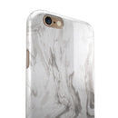 Mixtured Gray 47 Textured Marble iPhone 6/6s or 6/6s Plus 2-Piece Hybrid INK-Fuzed Case