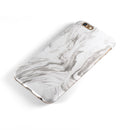 Mixtured Gray 47 Textured Marble iPhone 6/6s or 6/6s Plus 2-Piece Hybrid INK-Fuzed Case